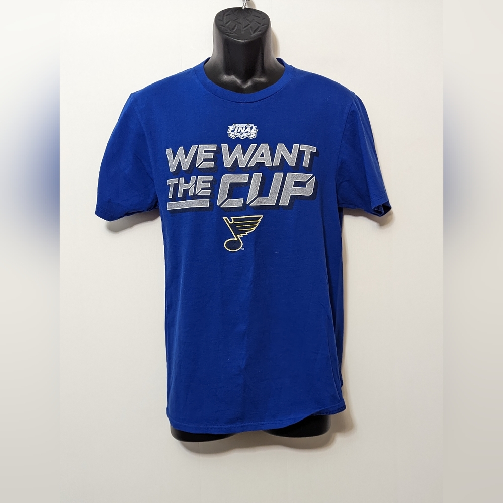 Men's Fanatics NHL St Louis Blues 2019 Stanley Cup Playoff Mens Size Sma…